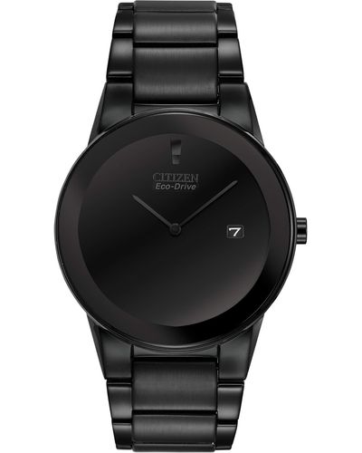 Citizen Eco-drive Modern Axiom Watch In Black Ip Stainless Steel
