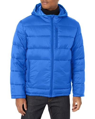 Cole Haan Everyday Water Resistant Puffer Jacket - Blue