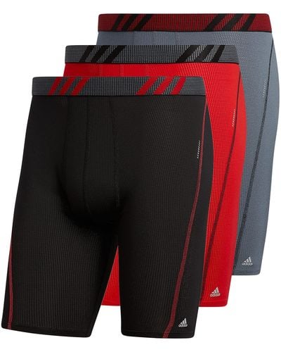 adidas Sport Performance Mesh Long Boxer Brief Underwear - Multicolor
