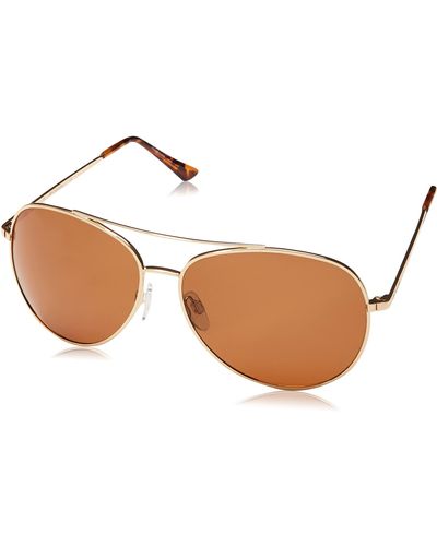 Columbia Canyons Bend Aviator Polarized Sunglasses - Brown