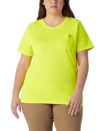 Dickies Size Plus Heavyweight Short Sleeve T-shirt - Yellow