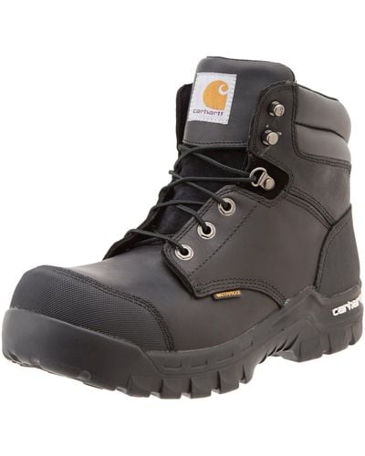 Carhartt 6" Rugged Flex Waterproof Breathable Composite Toe Leather Work Boot Cmf6371,black Oil Tanned,14 M Us