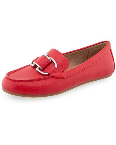 Aerosoles Denver Loafer Flat - Red