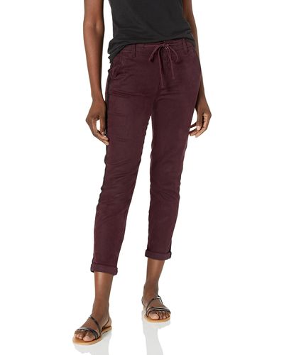 PAIGE Christy Off Duty High Rise Tapered Pant W/grosgrain Side Stripe