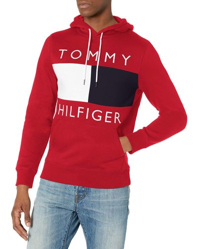 Tommy Hilfiger Logo Sweatshirt - Red