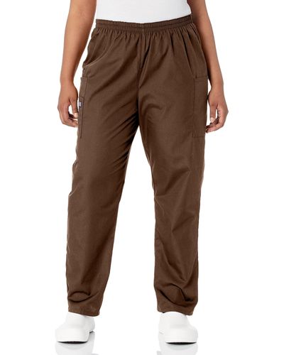 CHEROKEE Scrub Pants For Workwear Originals Pull-on Elastic Waist 4200 - Brown