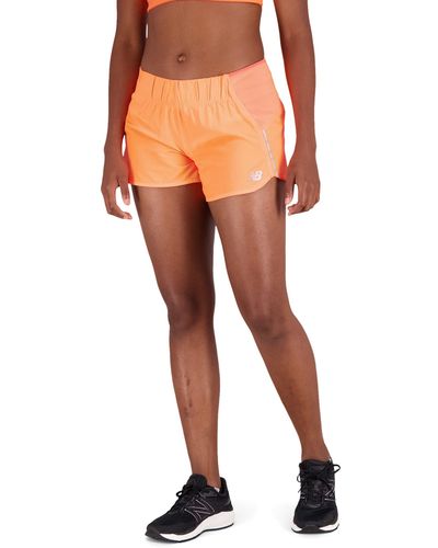 New Balance Impact Run 3 Shorts - Orange