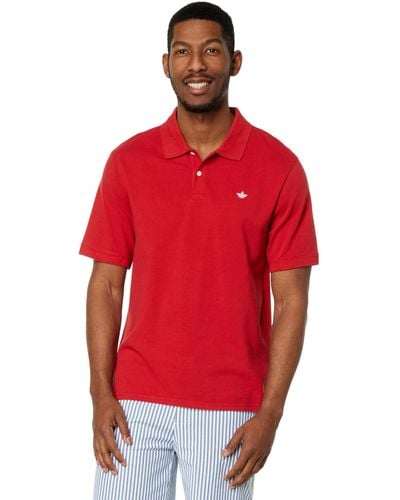 Dockers Slim Fit Short Sleeve Performance Pique Polo - Red
