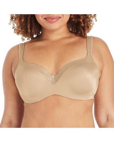 Playtex Secrets Shapes & Supports Balconette Full-figure Underwire Bra Us4823 - Natural
