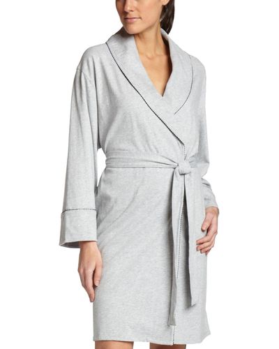 Nautica Sueded Jersey Robe,sterling Grey,small/medium - White