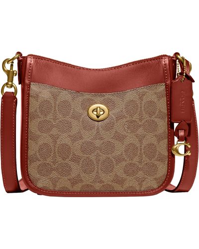 Coach Chaise Crossbody in Polished Pebble Leather - Marine/Gunmetal