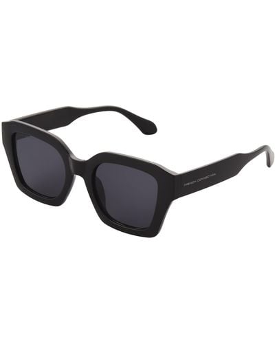 French Connection Beatrix Square Sunglasses - Black