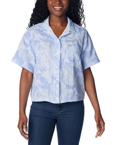 Columbia Holly Hideaway Breezy Top - Blue
