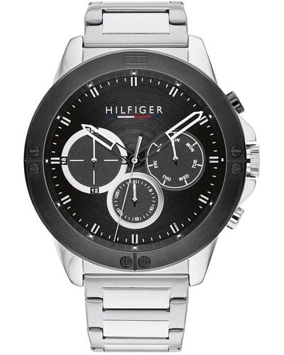 Tommy Hilfiger Quartz Multifunction Stainless Steel And Link Bracelet Watch - Metallic