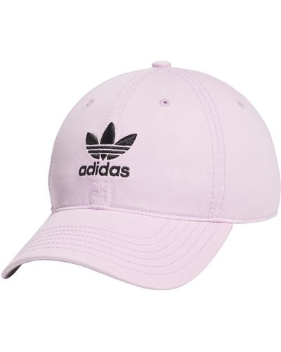 adidas Originals Relaxed Fit Strapback Hat - Purple