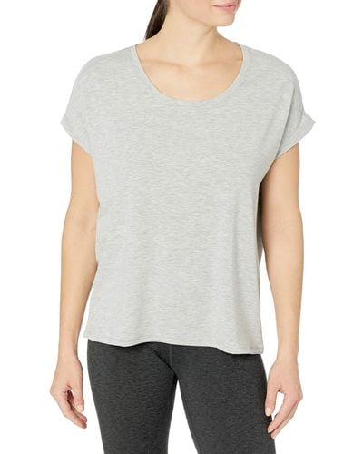 Danskin Dolman Sleeve Cocoon T-shirt - Gray