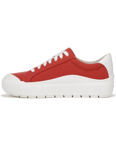 Dr. Scholls Dr. Scholl's S Time Off Sneaker Heritage Red Canvas 6.5 M