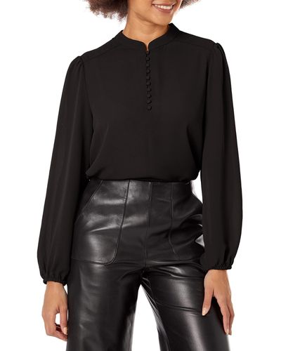Nanette Lepore Elegant Covered Button - Black