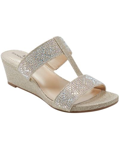 Bandolino Iluvit Wedge Sandal - Metallic