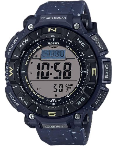 G-Shock Pro Trek Tough Solar Environmentally Friendly Bio-based Resin Digital Watch Prg-340-sc-2cr - Blue
