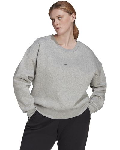 adidas Plus Size All Szn Sweatshirt - Gray