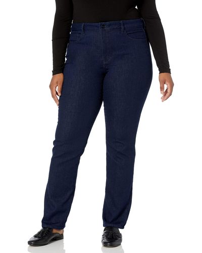 NYDJ Size Marilyn Straight Ankle Jeans | Slimming & Flattering Fit - Blue