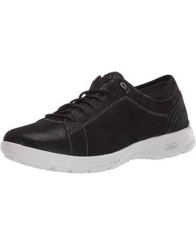 Rockport Truflex W Lace To Toe Shoes, 2.5 W Uk, Black Leathe