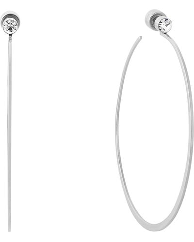Michael Kors Modern Brilliance Hoop Earrings - Weiß