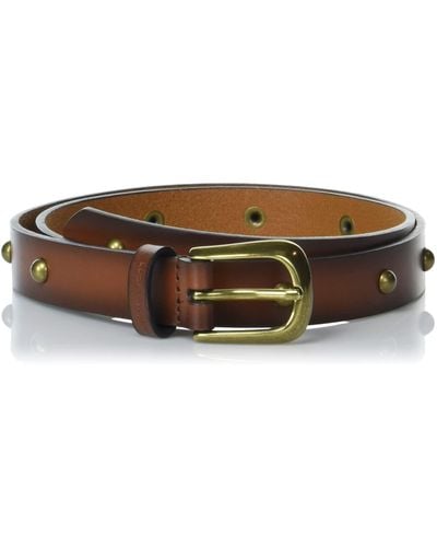 Lucky Brand Leather Belt With Studs - Black