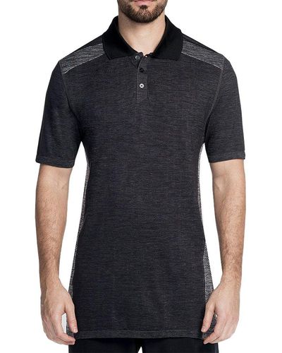 Skechers Golf Go Knit Seamless Polo,heather Charcoal,l - Black