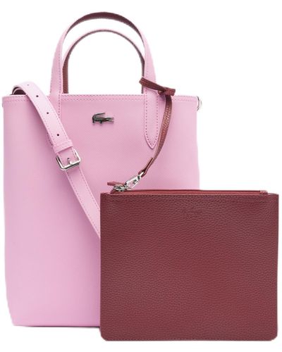 Lacoste Vertical Shopping Bag - Purple