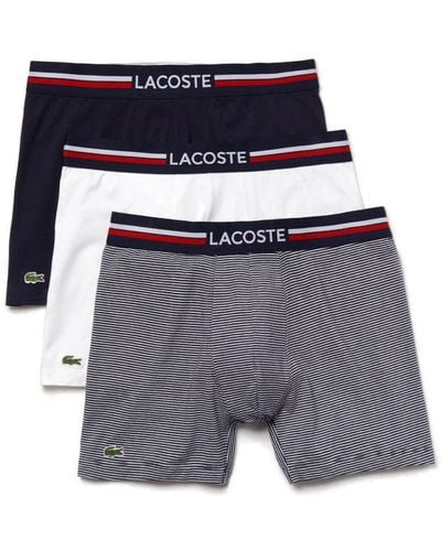 Lacoste Assorted 3-pack Iconic Boxer Briefs - Blue
