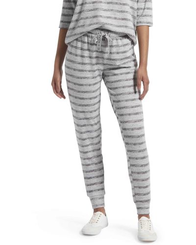 Kendall + Kylie Kendall + Kylie Striped Sleepwear Pajama Jogger - Gray