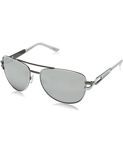 Rocawear R1207 Modern Uv Protective Metal Aviator Sunglasses Gifts For With Flair 60 Mm - Black