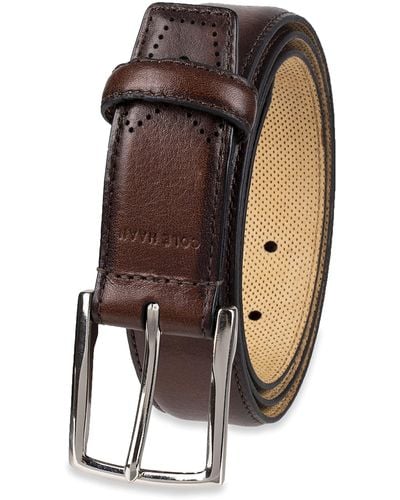 Cole Haan Leather Dress Belt - Brown
