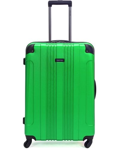 Kenneth Cole Out Of Bounds Luggage Collection Lightweight Durable Hardside 4-wheel Spinner Travel Suitcase Bags - Green