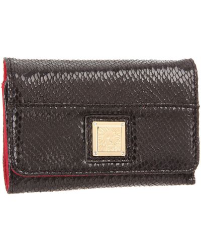 Anne Klein Twinkle Indexer Wallet,black,one Size