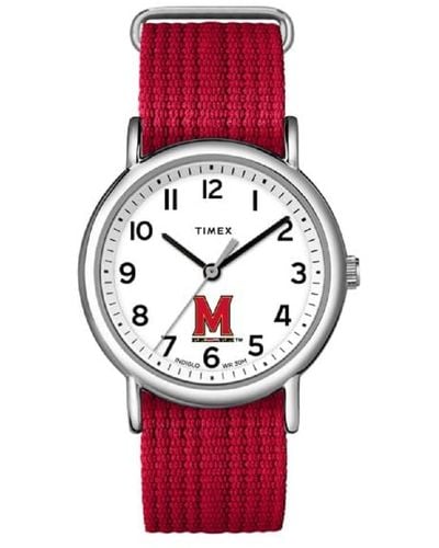 Timex Maryland Terrapins With Slip-thru Single Layer - Red