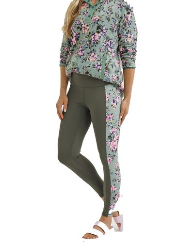 Vera Bradley Active High-waist Leggings With Side Pocket And 26" Inseam - Gray