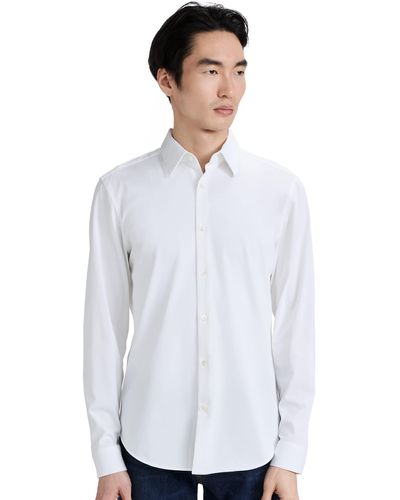 Theory Sylvain Structure Knit Shirt - White