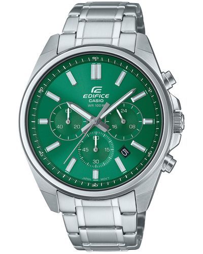 G-Shock Edifice Chronograph Date Indicator Watch Efv650d-3av - Green