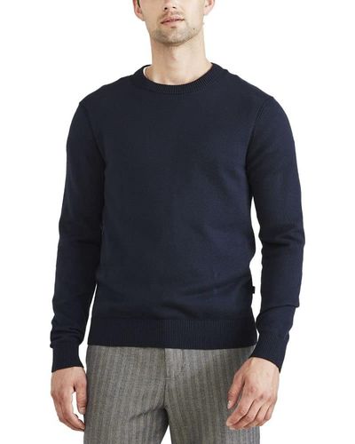 Dockers Regular Fit Long Sleeve Crewneck Sweater, - Blue