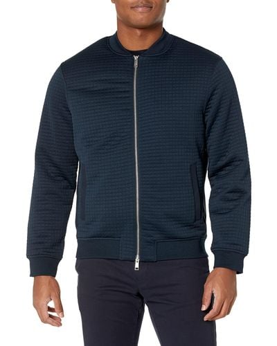 Emporio Armani A | X Armani Exchange Quilted Bomber Jacket - Blue