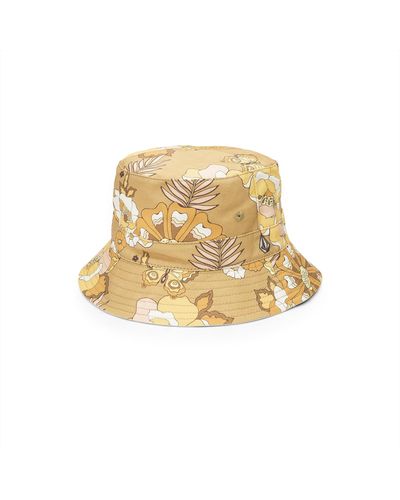Volcom Sun Keep Bucket Hat Tropic Yellow One Size - Natural
