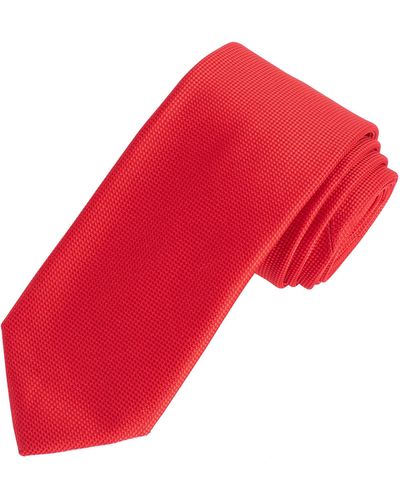 Amazon Essentials Classic Solid Necktie - Red