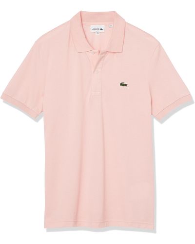 Lacoste S Contemporary Collections Short Sleeve Classic Pique Polo Shirt - Pink