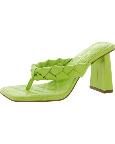 Jessica Simpson Zaliye Braided High Heel Sandal Heeled - Green