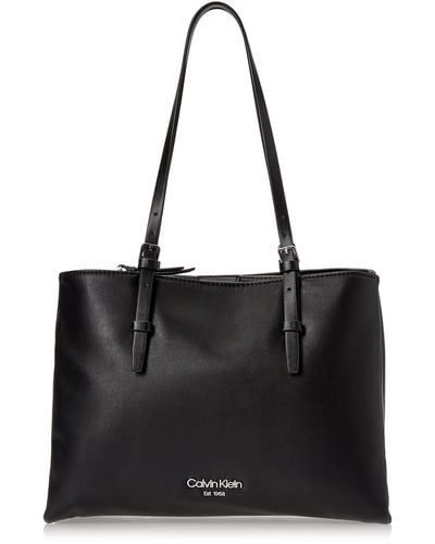 Calvin Klein Penny Triple Compartment Tote - Black