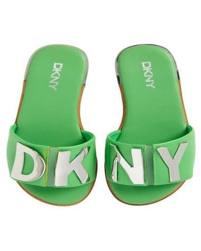 DKNY Waltz Flat Sandal - Green