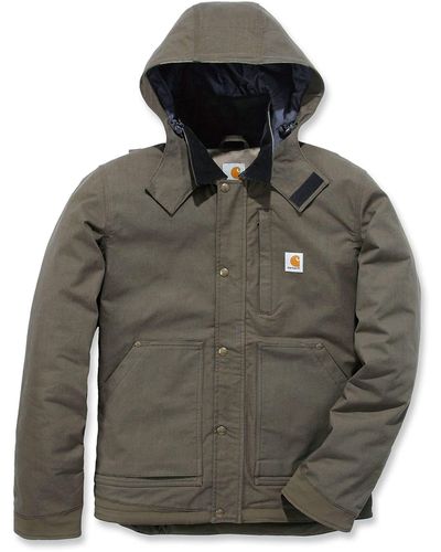 Carhartt S Full Swing® Relaxed Fit Ripstop Insulated Jacket Work Utility Outerwear - Gray